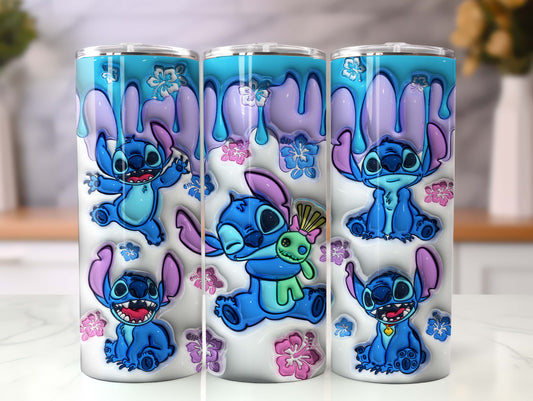 Inflated 3D Cartoon Tumbler PNG, 3D Tumbler Wraps 20oz Skinny Tumbler, 3D Puffy Sublimation Tumbler, Inflated Tumbler PNG, Cartoon Tumbler - VartDigitals