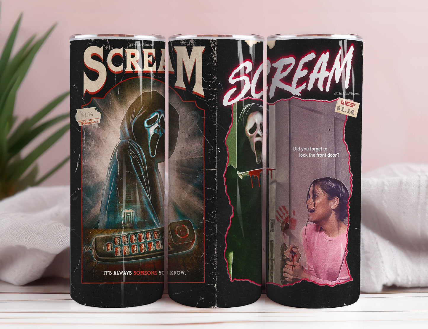 Bundle Horror Charaktere 20oz Skinny Tumbler Sublimation Designs Zeitung Horror Bundle Png Tumbler Straight Digital Download 9