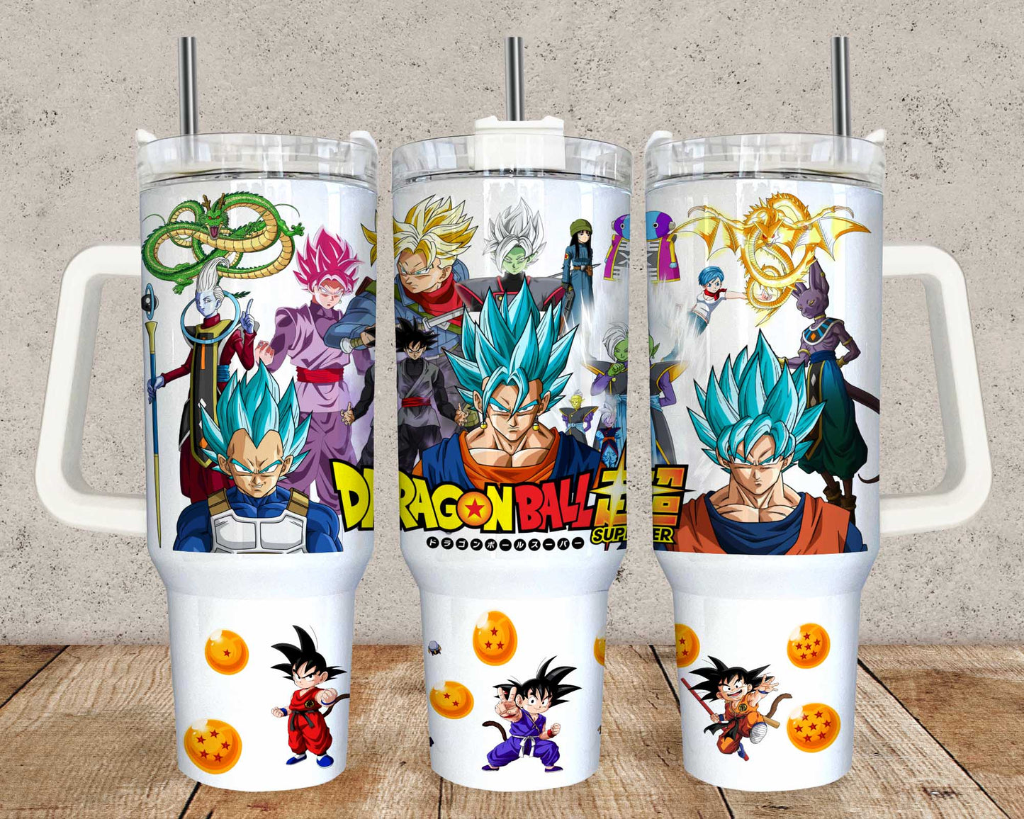 Dragon Ball Design, Songoku und Freunde Glasdose 16oz, Comics Becher Design, Anime Tumbler Wrap Sublimation, Comics Png Sublimation