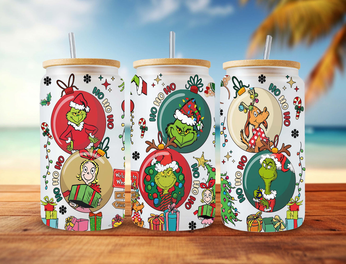 Christmas Tumbler Wrap, 16oz Can Glass, 16oz Funny Christmas, Merry Christmas, Christmas Vibes, Christmas Tumbler, Can Glass Wrap Png - VartDigitals