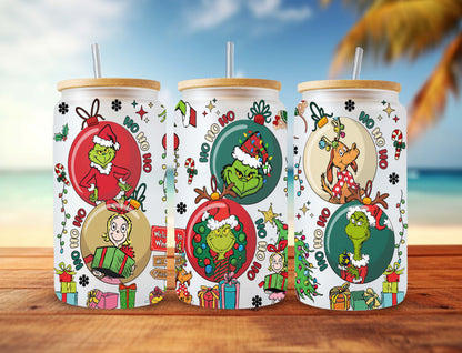 Christmas Tumbler Wrap, 16oz Can Glass, 16oz Funny Christmas, Merry Christmas, Christmas Vibes, Christmas Tumbler, Can Glass Wrap Png - VartDigitals