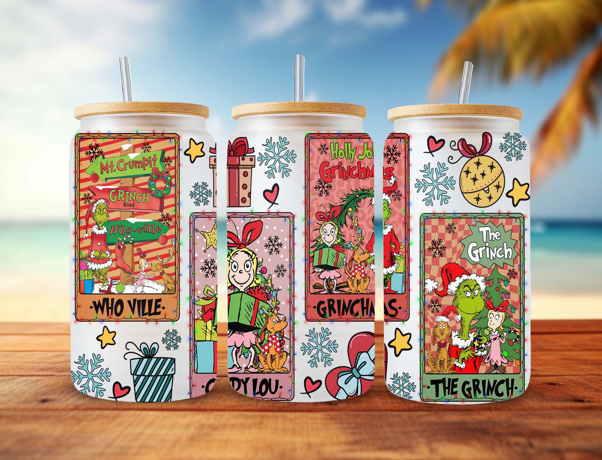 Christmas Card Tumbler Wrap, 16oz Can Glass, 16oz Funny Christmas, Merry Christmas, Christmas Vibes, Christmas Tumbler, Can Glass Wrap Png - VartDigitals