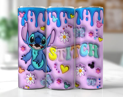 Inflated Cartoon Tumbler Design Png 3D Cartoon Tumbler Wraps 20oz Skinny Sublimation Digital Downloads 3D Puffy Cartoon Design Sublimation - VartDigitals