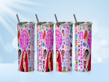 Karol New Mañana Será Bonito 20 oz Sublimation Tumbler Wrap, Manana Sera Bonito Tumbler Wrap PNG, Karol G Tumbler Wrap, Karol G Starbucks - VartDigitals