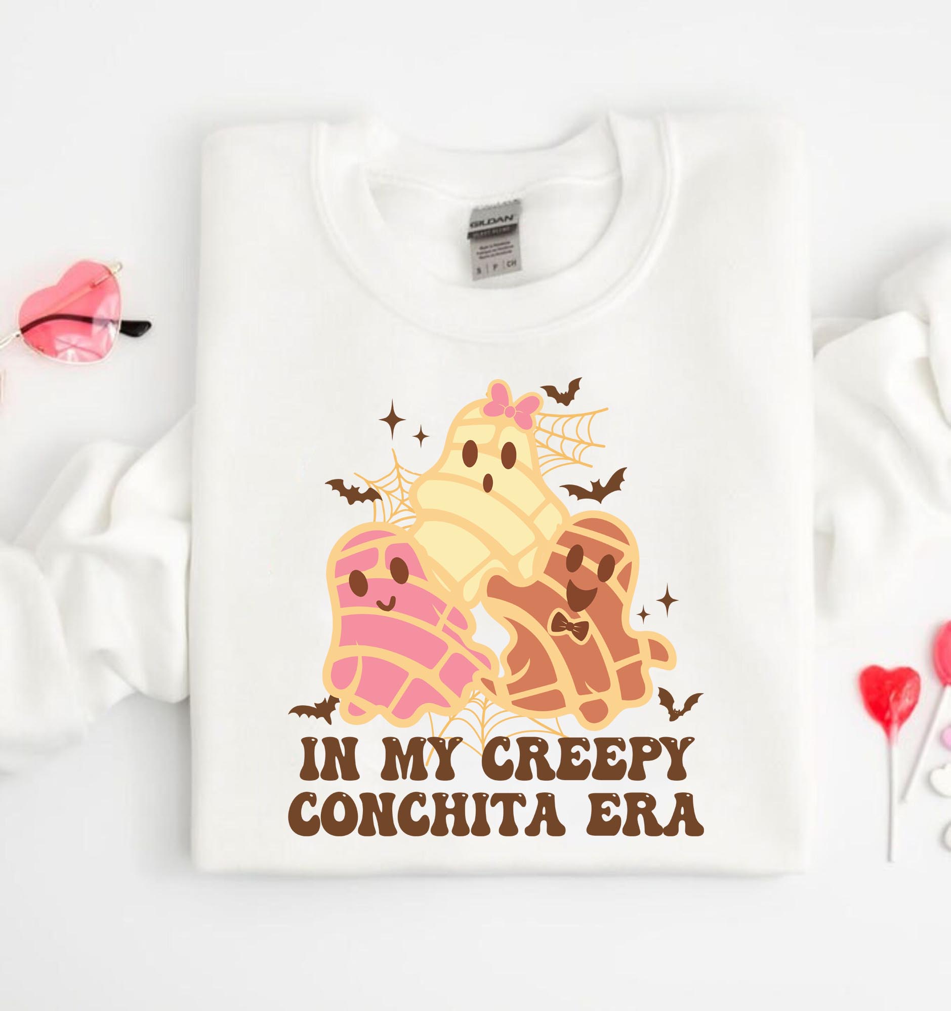 In My Creepy Conchita Era Ghost PNG, Spooky PNG, Halloween PNG, Pan Dulce, Cute Design, Concha Sublimation Design, Mexican Ghost Png - VartDigitals