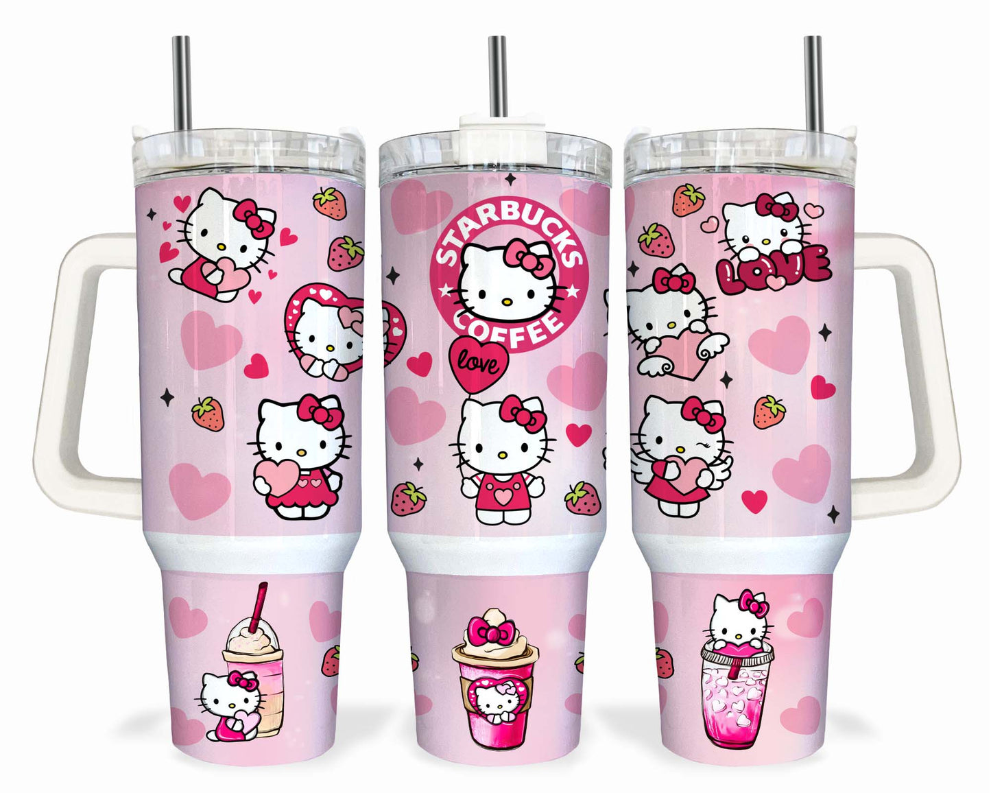 Hello Kitty Sanrio 随行杯 - Sanrio 爱好者可下载 PNG 20 盎司咖啡随行杯