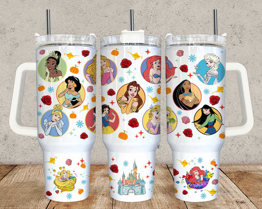 Prinzessin 40oz Tumbler Quencher Tumbler Wrap, Cartoon Tumbler Wrap, Prinzessin Tumbler, Prinzessin 40z Tumbler Wrap PNG, Png Download