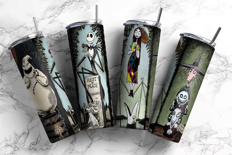 The Nightmare Before Christmas 20oz Skinny Tumbler