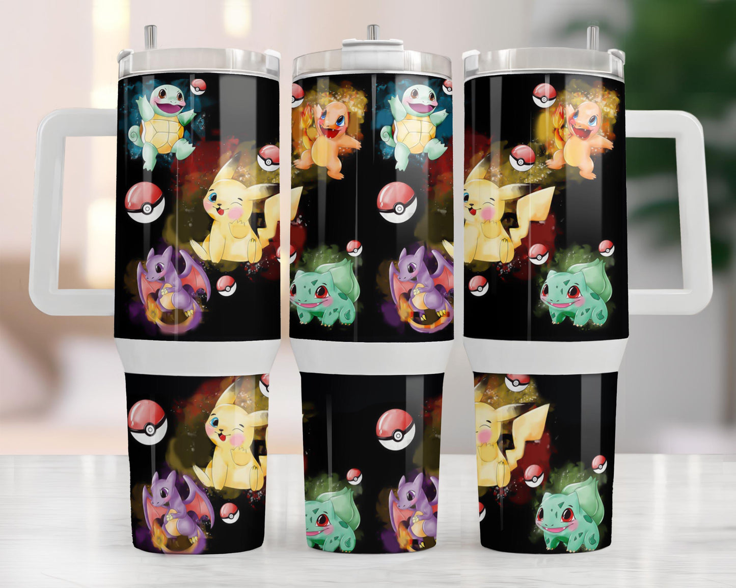 Bundle Cartoon-Figuren 40 oz Tumbler Wrap, Halloween Quencher Tumbler Sublimation, Cartoon Tumbler Png, Princess Wrap, Nightmare Scary