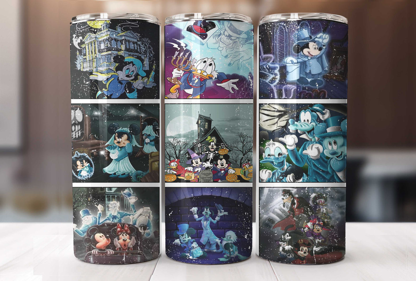 Gruseliger Film-Becher-Wrap, 20oz Skinny Tumbler, Haunted Mansion-Becher-Wrap, Jack Skellington-Becher, Halloween-Wrap, Trick or Treat Png 1