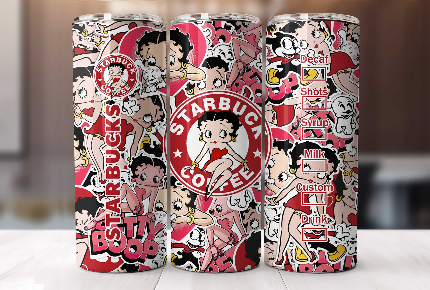 80er Cartoon Tumbler, 80er Cartoons png, Betty 20oz Skinny Tumbler, Lovley Tumbler Png, Retro 80er Cartoons Tumbler Wrap, Tumbler Vorlage 1