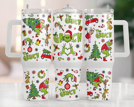 Christmas 40oz Tumbler Wrap Png