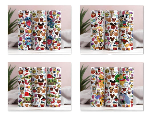 Characters Christmas Tumbler Wrap 20oz