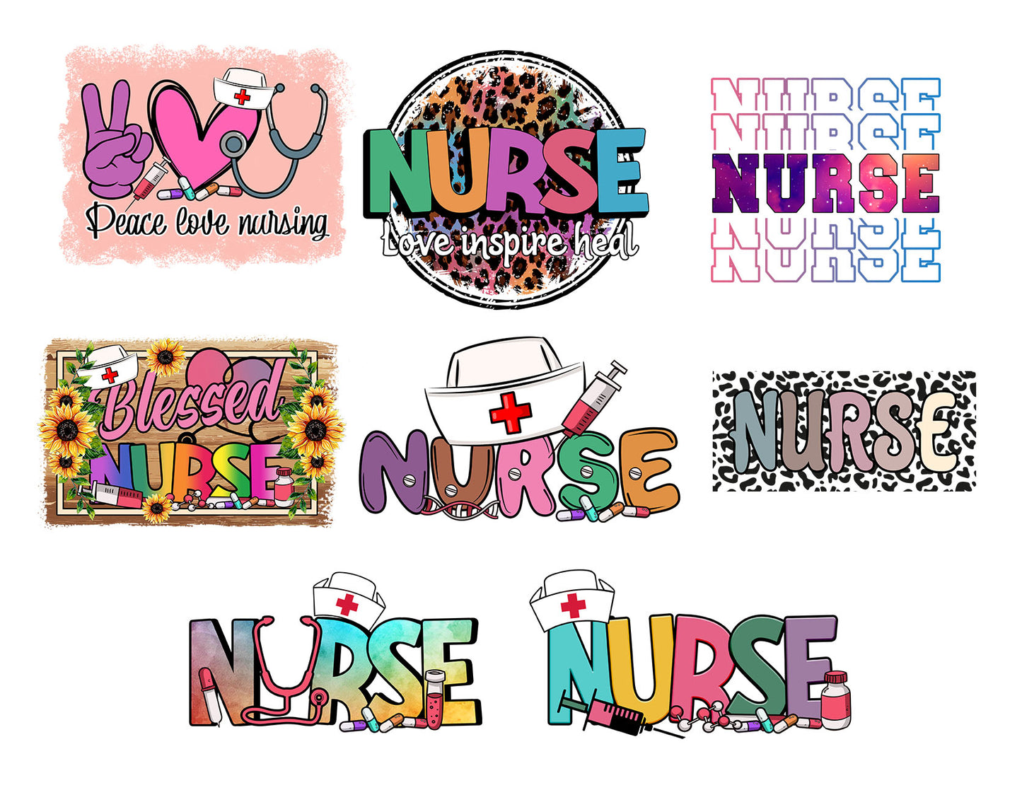 Krankenschwester Design Png, Western, Krankenschwester Png, Krankenschwester Mütze, Stethoskop, Leopard, Western Krankenschwester, Bundle Png, Krankenschwester Bundle, Sublimation Png, Digitaler Download