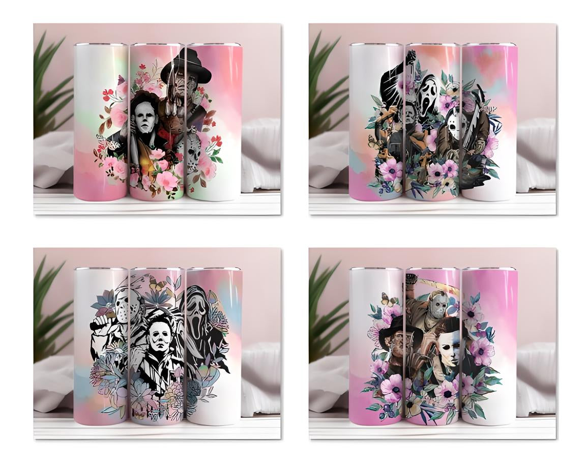 20oz Skinny Straight Designs, Hor Tumbler Designs