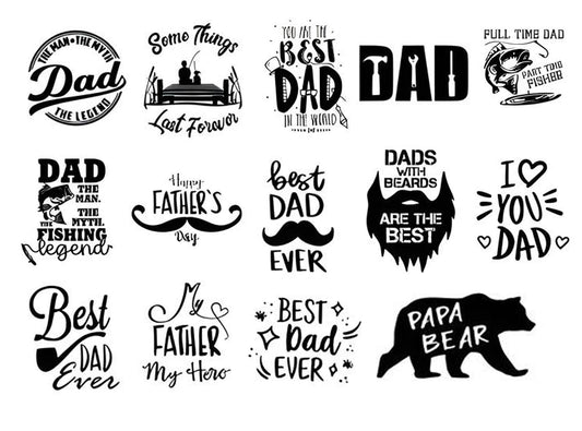 Vatertags-Svg-Bundle, Papa-Svg, Vater-Svg, Papa-Svg, Bester Papa aller Zeiten, Opa-Svg, Familien-Svg-Bundle, SVG-Schnittdateien für Cricut