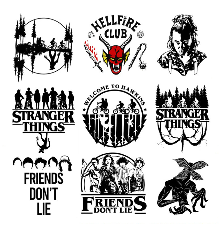 Stranger Things SVG, Files for Cricut Silhouette, Cut Files,