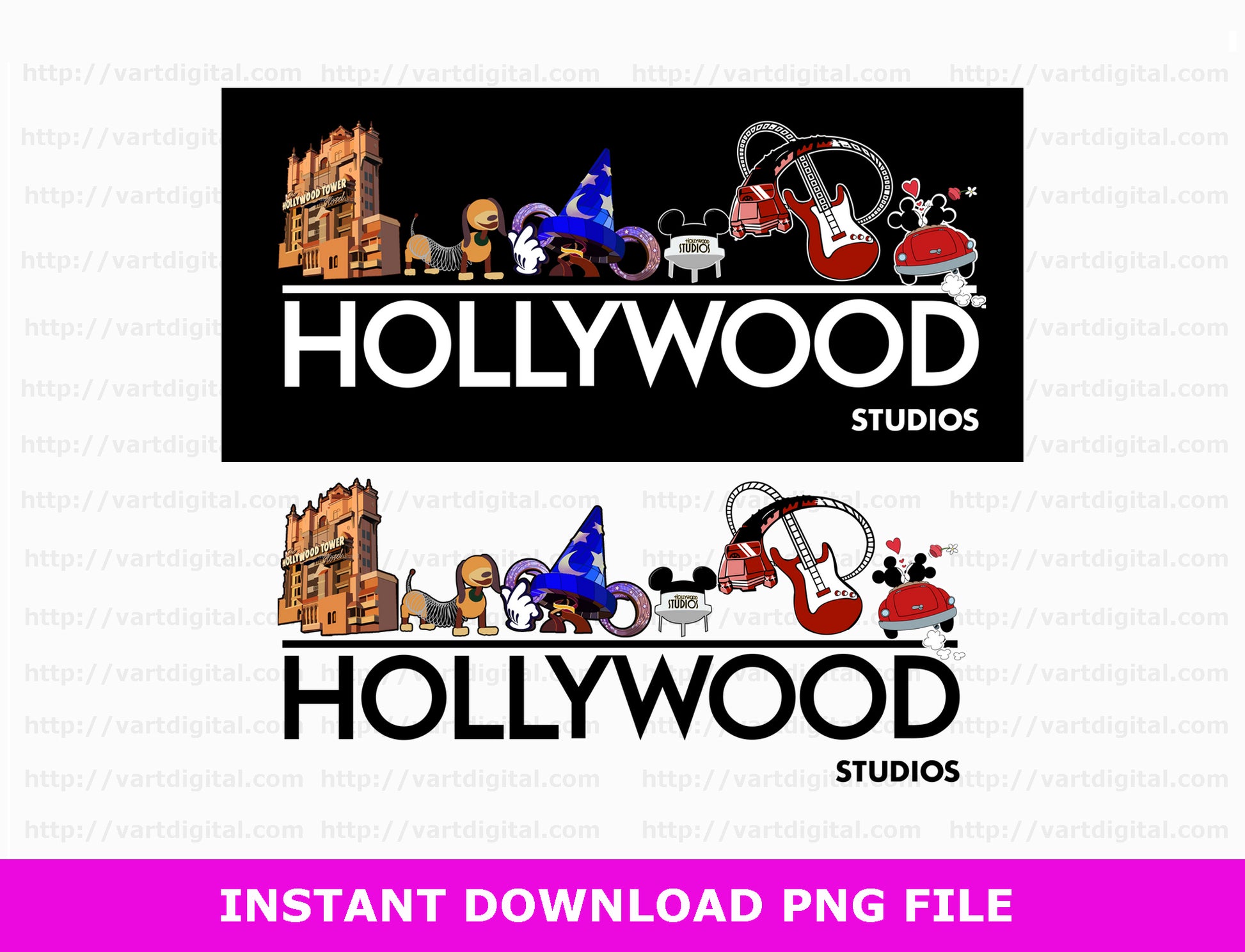 Hollywood Studios Png, Mouse and Friends Png, Family Vacation Png, Hollywood Tower Png, Toy Friends Png, Vacay Mode, Sublimation For Png 4 - VartDigitals