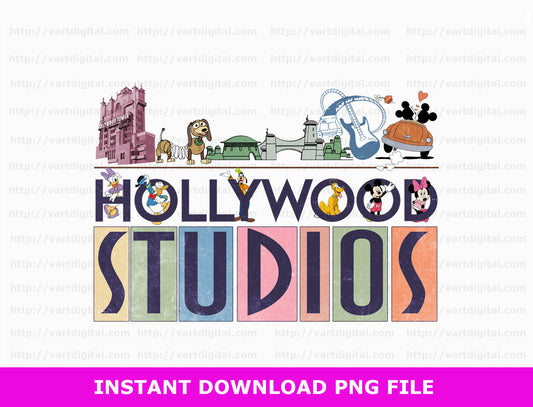 Hollywood Studios Png, Mouse and Friends Png, Family Vacation Png, Hollywood Tower Png, Toy Friends Png, Vacay Mode, Sublimation For Png 5 - VartDigitals