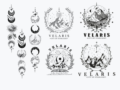 Bundle Velaris City Of Starlight ACOTAR Svg, To The Stars City of Starlight Svg, Fantasy Reader, The Night Court Png, Acotar Png, Buchliebhaber