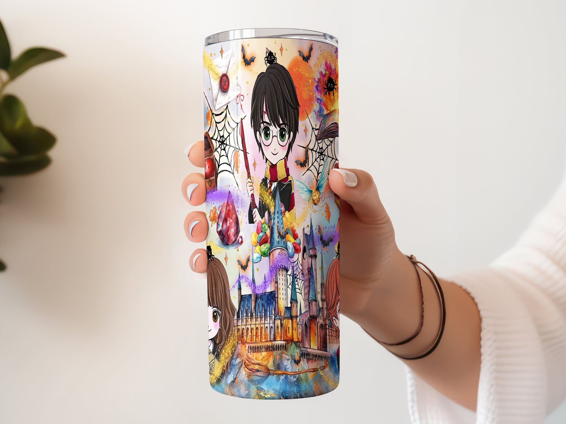 Magic 20oz Tumbler Wrap PNG, HP Skinny Tumbler Sublimation, Wizard Tumbler Png, Potterhead Tumbler Png, Hogwarts Wrap, Harry Magic Png - VartDigitals