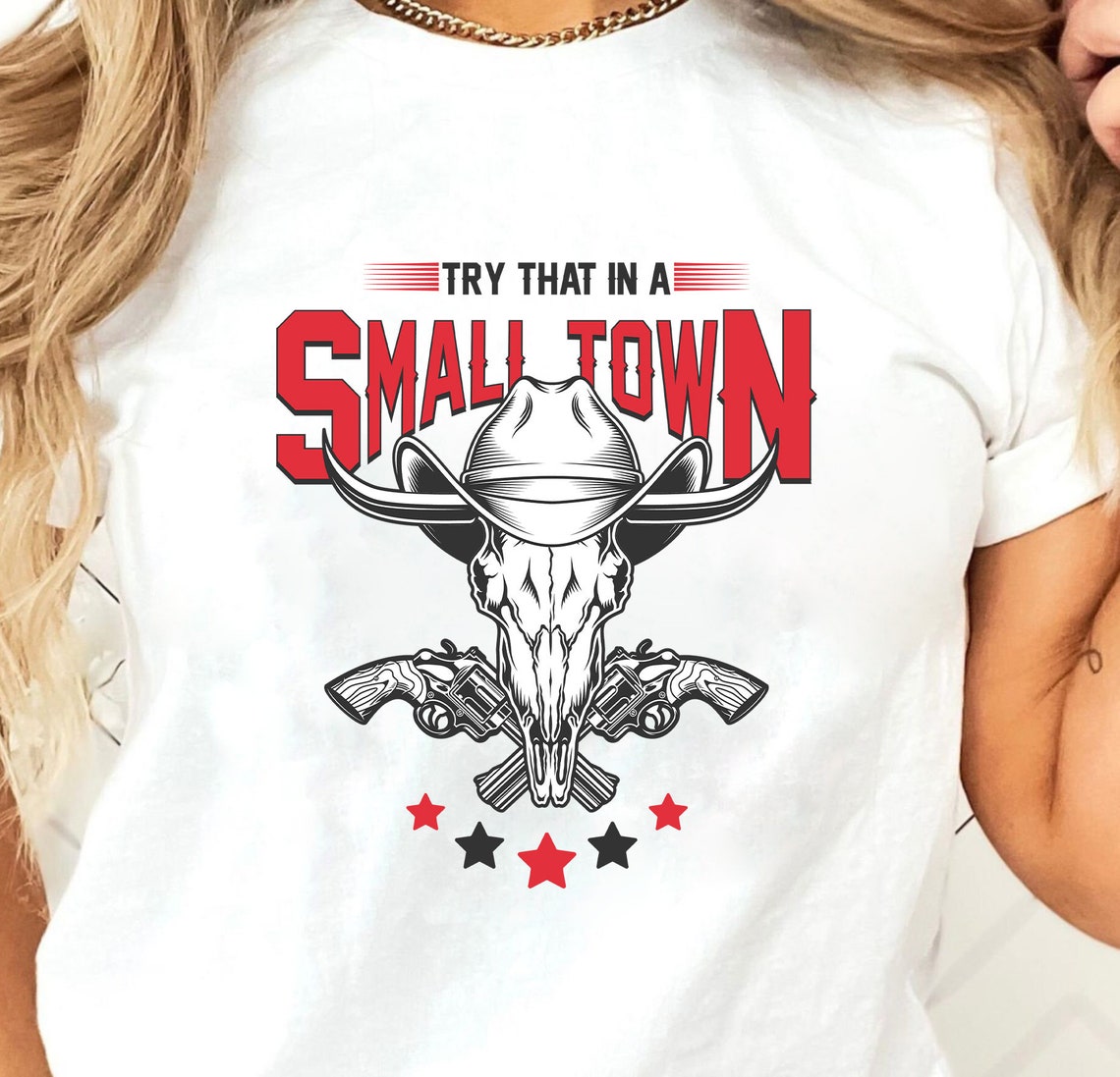 40+ Try That In A Small Town Bundle Png, Cow Skull Small Town Png, Retro Country Shirt Png, Country Music Png, American Flag Png - VartDigitals