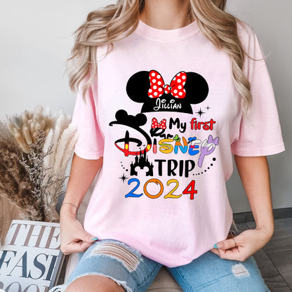 My first Trip to Disney PNG Design, Disney Trip, Disney family shirts, Disney kids and adults shirt - VartDigitals