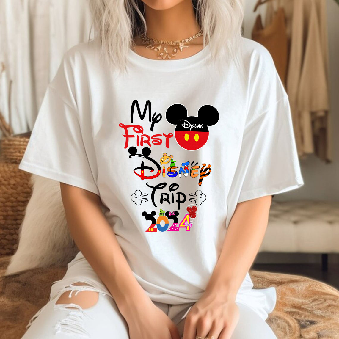 My first Disney Trip 2024 PNG Design, Disney Trip, Disney family shirts, Disney kids and adults shirt - VartDigitals