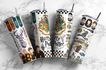 Harry Magic Tumbler, HP Tumbler Png, 20oz Skinny Straight, HP Tumbler Wrap, Full Tumbler 1 Wrap, Sublimation Print, Digital Instant Download 1 - VartDigitals