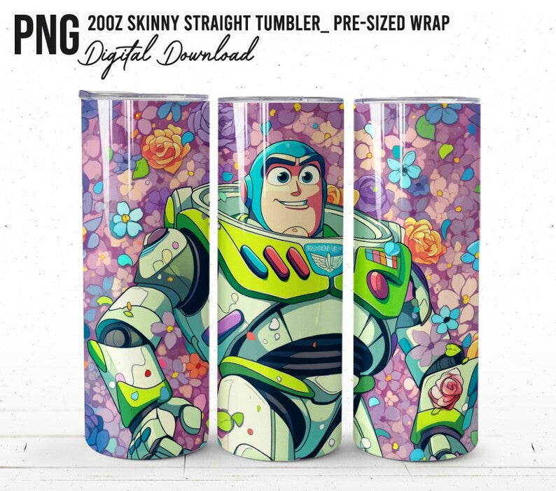 Bundle Cartoon Tumbler, 20oz Skinny Tumbler, Cartoon Tumbler, Full Tumbler Wrap, Toy Story Tumbler, Toy Story Png, Tumbler Wrap,Png download - VartDigitals