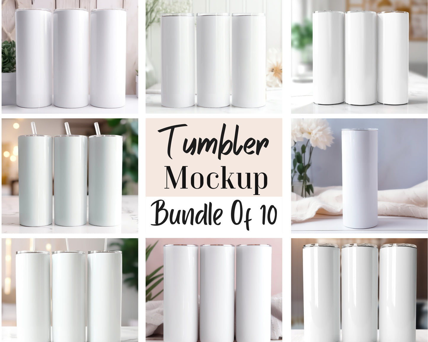 20 Oz Skinny Tumbler Mockup Bundle  Canva Tumbler Mockup  PSD Smart Objects Mockup  Canva Tumbler PNG Mockup  Full Wrap Tumbler Mockup - VartDigitals