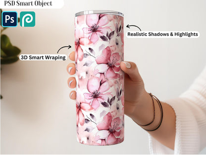 20 Oz Tumbler Mockup  Tumbler PSD Mockup   Skinny Tumbler Mockup  Person Holding Mockup  Smart Object PSD  Tumbler Hand Mockup - VartDigitals