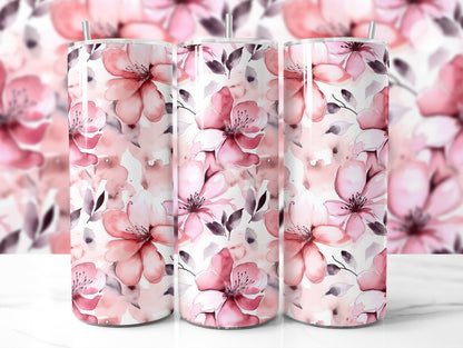 Blurred Background Tumbler Mockup  20Oz Tumbler Mockup  Tumbler PSD Mockup  Transparent Background  Full Wrap Mockup  3 Tumblers Mockup - VartDigitals