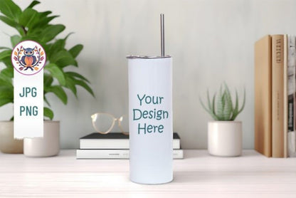 20oz Tumbler Mockup Bundle, full view wrap mockup, tumbler mockup with transparent background product tumbler - VartDigitals