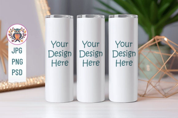 20oz Tumbler Mockup Bundle, full view wrap mockup, tumbler mockup with transparent background product tumbler - VartDigitals