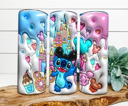 3D Inflated Cartoon Tumbler, Magic Castle Tumbler Wrap, 3D Inflated Tumbler, Snack Tumbler, Cartoon Movie Tumbler, Full Tumbler Wrap,Png - VartDigitals