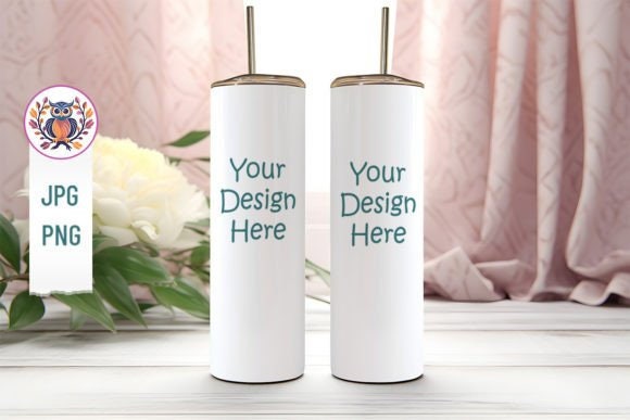 20oz Tumbler Mockup Bundle, full view wrap mockup, tumbler mockup with transparent background product tumbler - VartDigitals