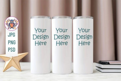 20oz Tumbler Mockup Bundle, full view wrap mockup, tumbler mockup with transparent background product tumbler - VartDigitals