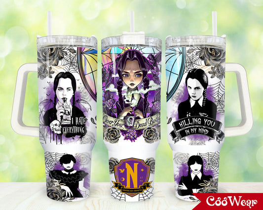 Movies Characters 40oz Tumbler Wrap Png, Horror Characters 2 pieces 40 oz Tumbler Png, Horror Halloween Tumbler 40oz Png Sublimation Designs - VartDigitals