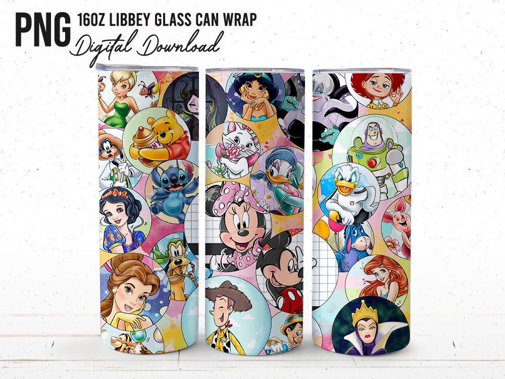 Cartoon Tumbler Wrap, 20oz Cartoon Movie Tumbler, Skinny Tumbler Wrap, Full Tumbler Wrap, Cartoon Png, Magic Castle Tumbler, Png Download - VartDigitals