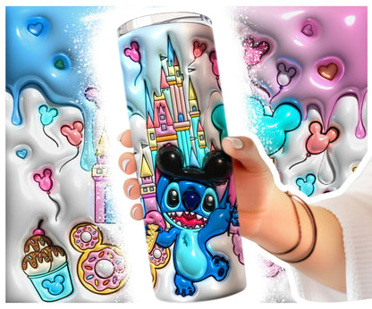 3D Inflated Cartoon Tumbler, Magic Castle Tumbler Wrap, 3D Inflated Tumbler, Snack Tumbler, Cartoon Movie Tumbler, Full Tumbler Wrap,Png - VartDigitals