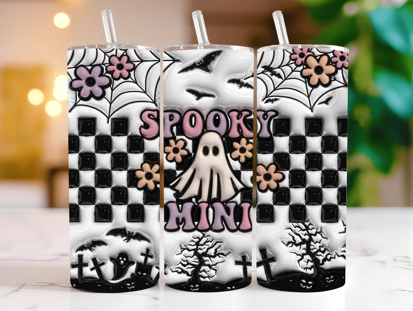 Gruselige Vibes Tumbler Png, 20oz Skinny Straight, Gruselige Jahreszeiten Tumbler Wrap, Süßer Geister Tumbler, Halloween Tumbler Wrap, Direkter Download