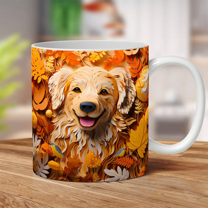 3D Fall Mug Wrap Bundle, 3D Fall Flowers Mug Wrap