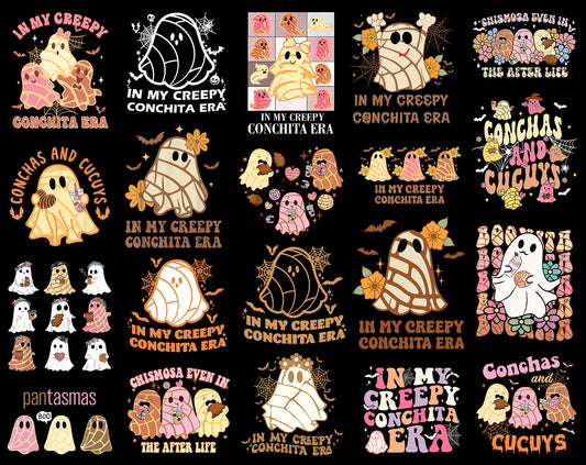 Mexican Ghost Png Bundle, Creepy Conchita Era Png, Conchas and Cucuys Png, Conchas Ghost, Funny Halloween Png, Dia de Muertos, Pan Dulce Png - VartDigitals