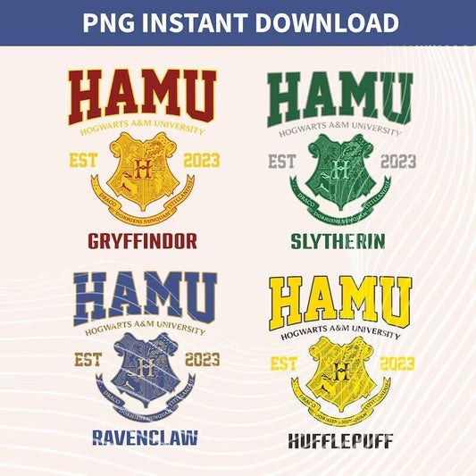 Bundle HAMU House Png, Hamu University, Hamu Zulassungsbescheid, HP Hogwarts Alumni, Potterhead png, Wizard png, Wizardy Houses Designs