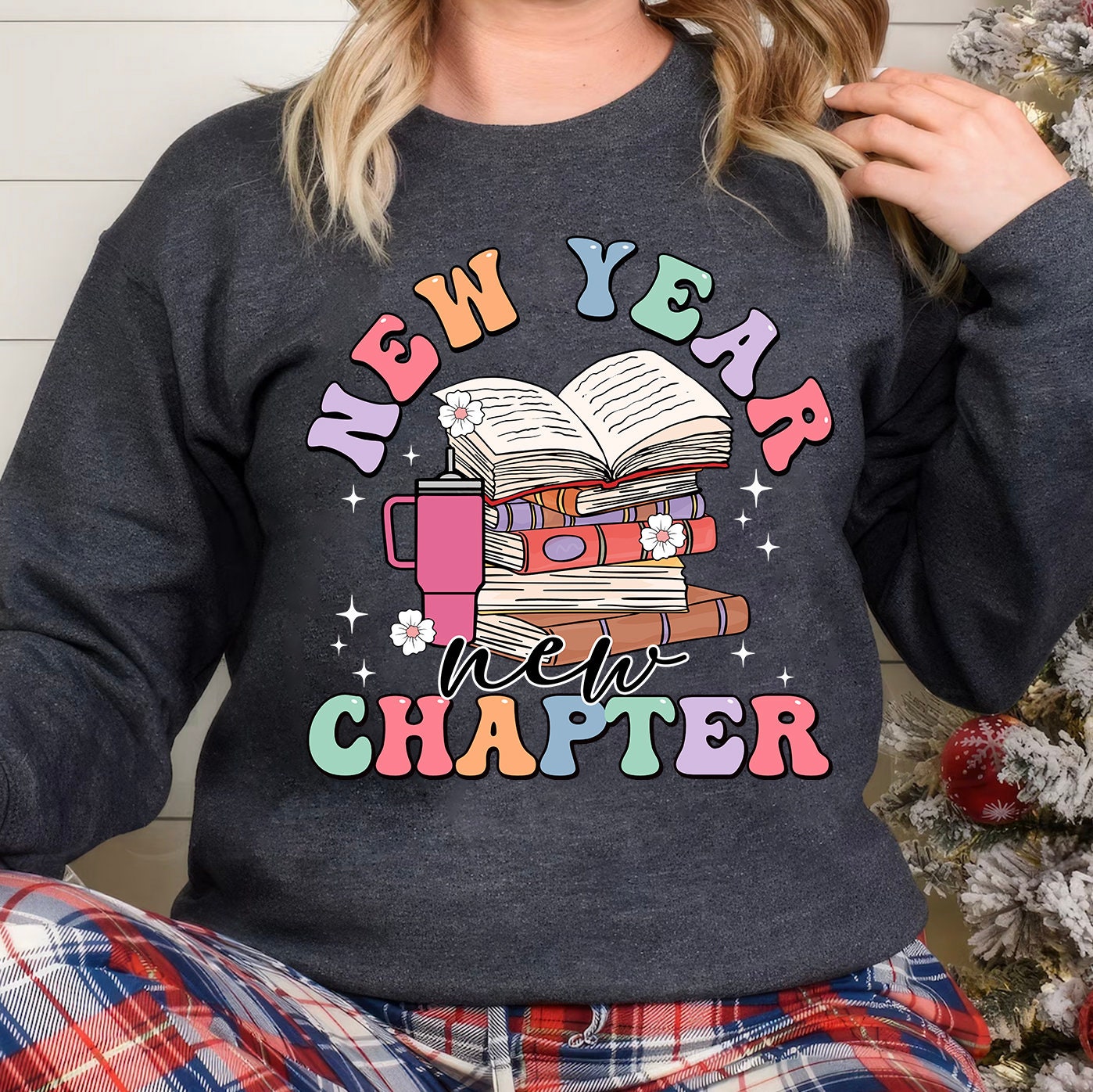 New Years Sublimation PNG, New Year New Chapter PNG, Books Stanley Tumbler png, Book Lover Png, Png for Readers, Teacher Gift - VartDigitals