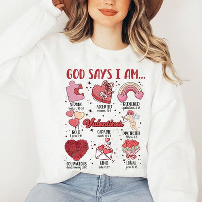 God Says I Am Valentine Png, Jesus Valentine Png, Valentine Doodle png, Christian Valentine png, Valentine bible verse png, valentine png - VartDigitals