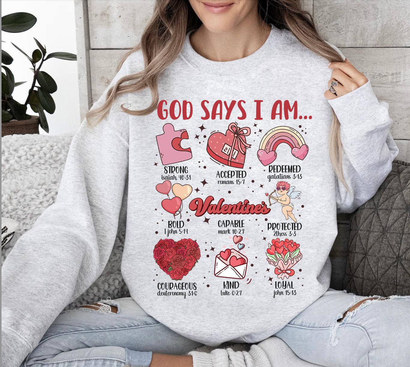 God Says I Am Valentine Png, Jesus Valentine Png, Valentine Doodle png, Christian Valentine png, Valentine bible verse png, valentine png - VartDigitals