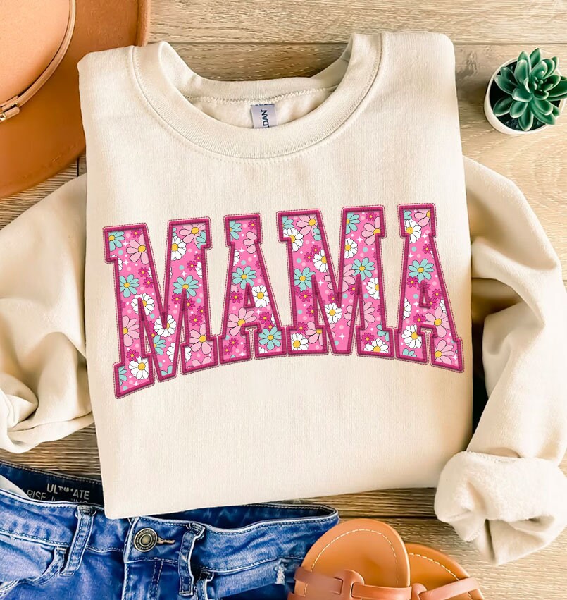 Mama Embroidery Floral png, Floral Mama Png, Mama Mini Embroidery png, Floral mama png, Pink Mama Mini png, Mama png, Mothers Day png - VartDigitals