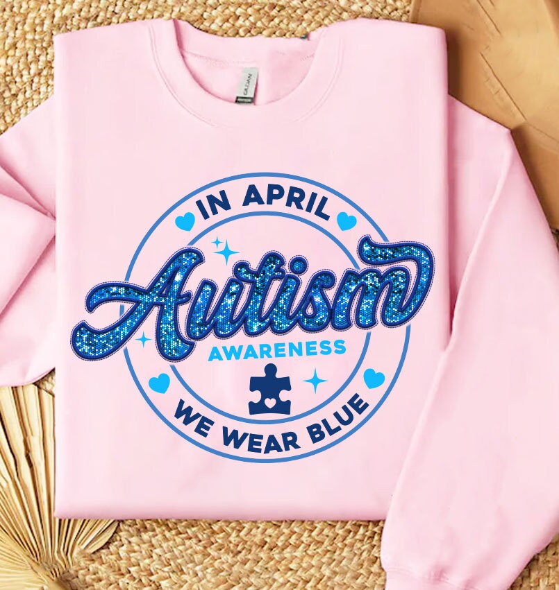 In April We Wear Blue Png, Autism Awareness Png, Autism Puzzle, We Wear Blue Png, Autism Glitter Png, Autism Awareness Png, Autism Accept - VartDigitals